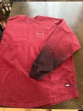 Disney Marvel Red to Black Ombre Crewneck Sweatshirt